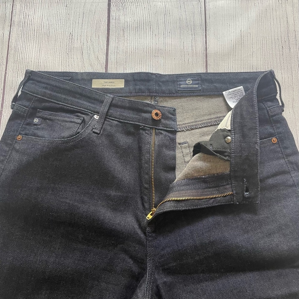 AG Adriano Goldschmied Janis High Rise Flare Jeans Size 31R - Picture 7 of 9